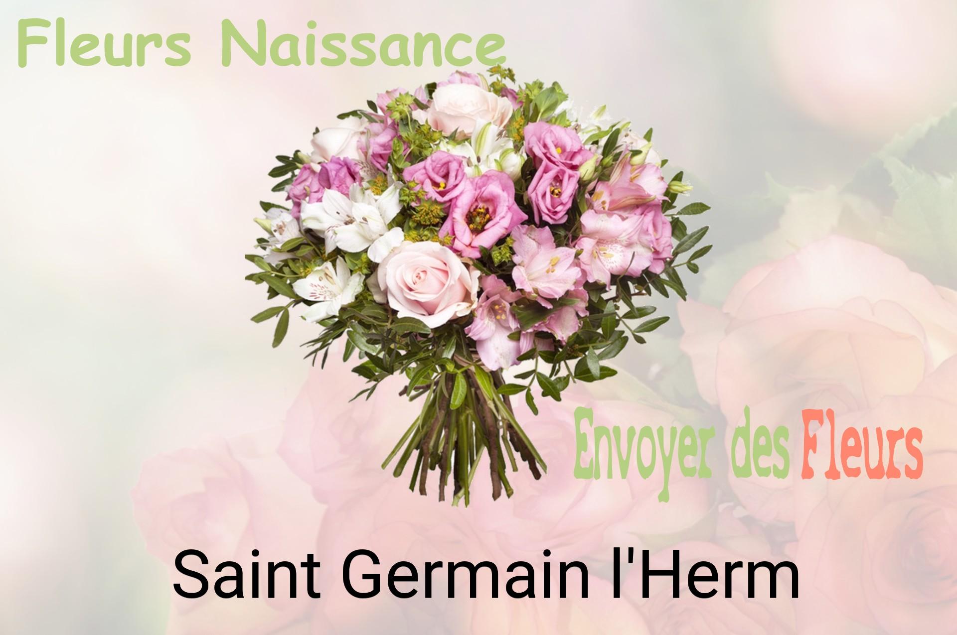 Bouquet de fleurs de naissance livré à Saint-Germain-l'Herm